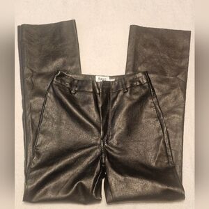 Princess Polly Macey Black leather pants